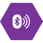 Bluetooth app connectivity icon — Morning Walker smart device connects easily via mobile app