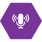 Voice command feature icon — Morning Walker device supports hands-free operation using voice control
